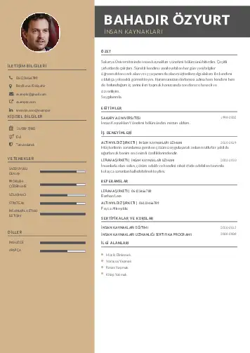 İnsan Kaynakları Cv Örnekleri cv indir